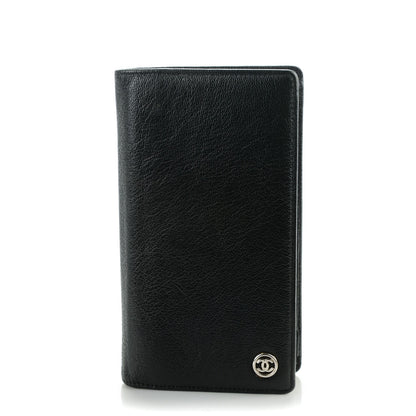 Chanel Goatskin CC Yen Wallet Black 1 of 8