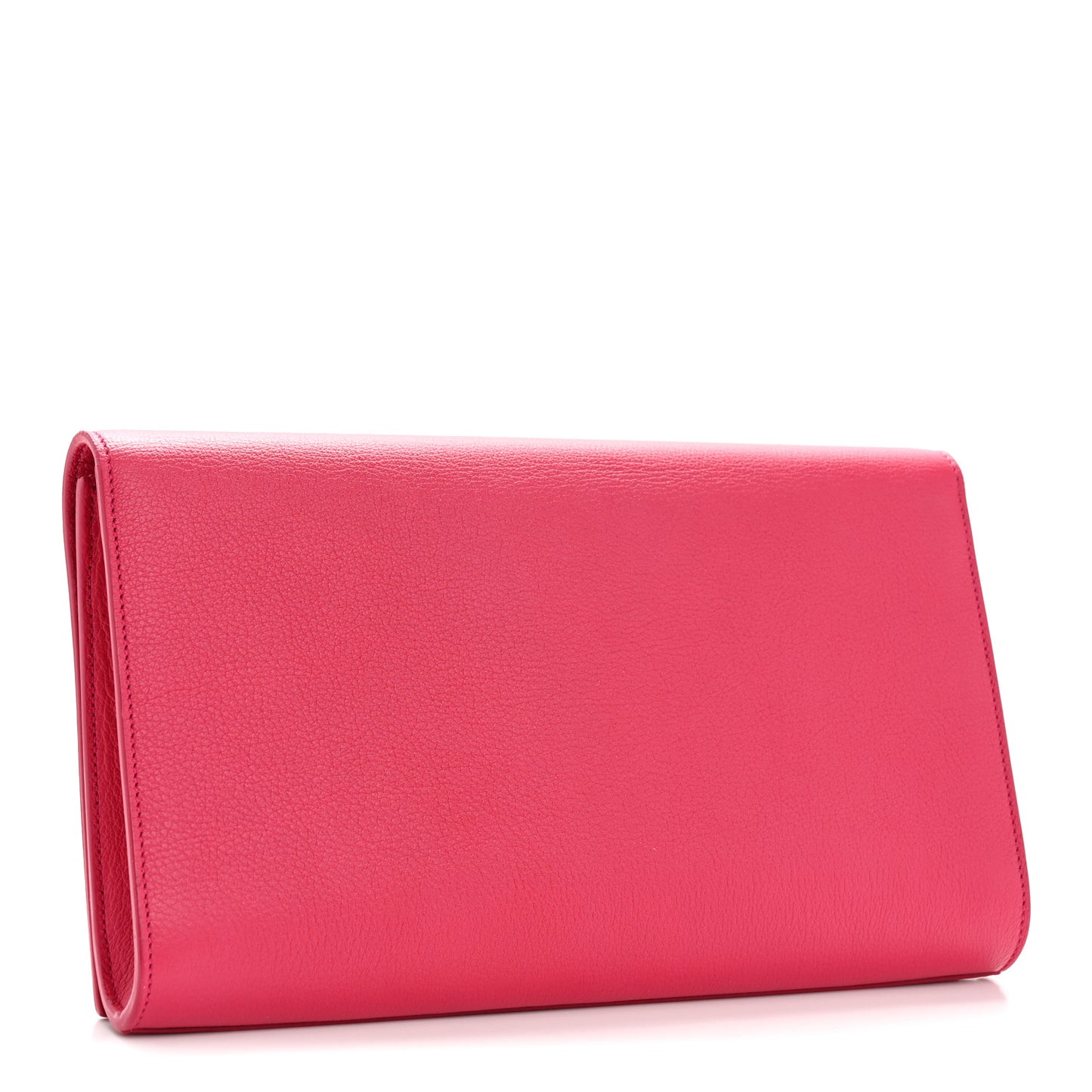Calfskin Monogram Large Belle De Jour Clutch Lipstick Fuchsia