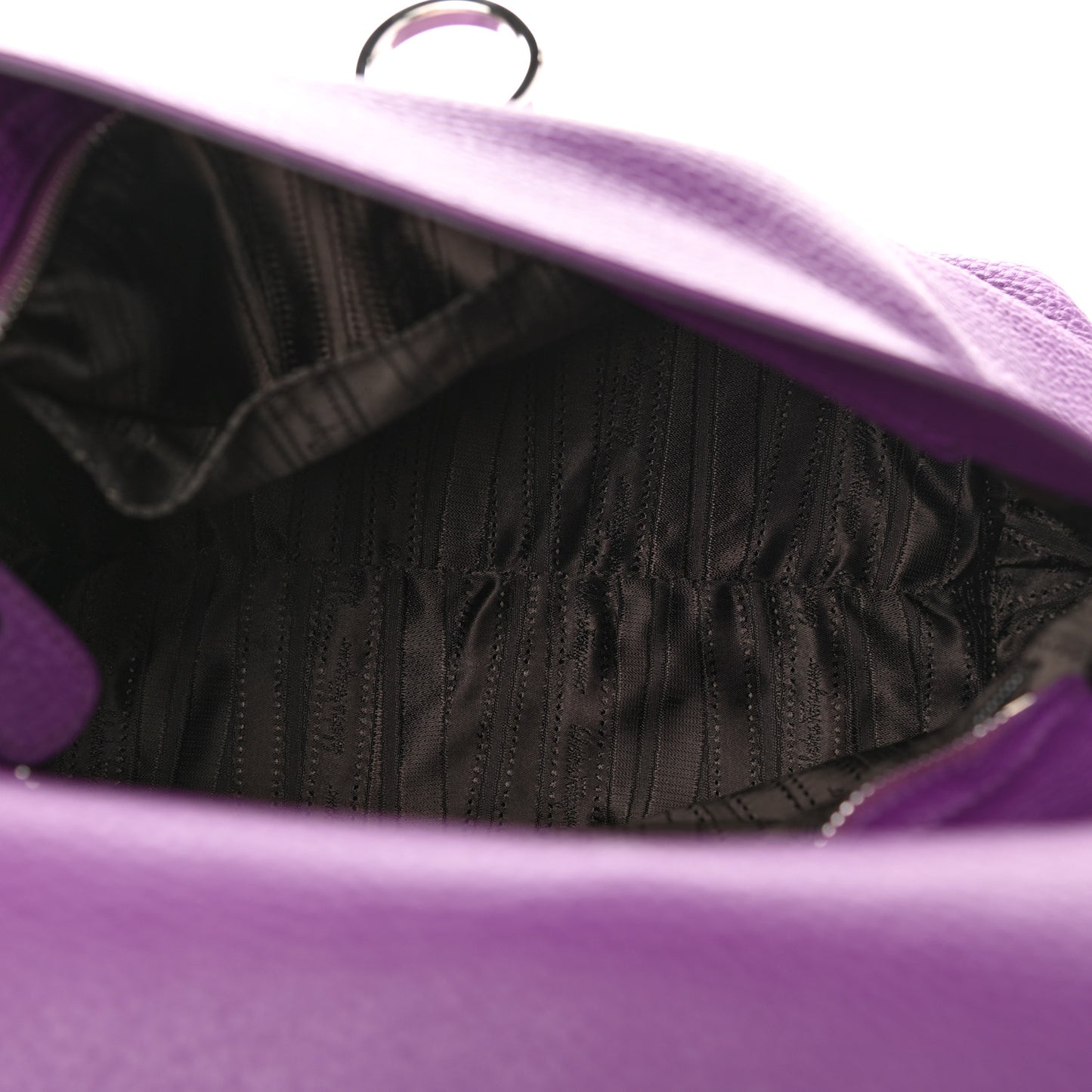 Grained Calfskin Sofia Satchel Purple