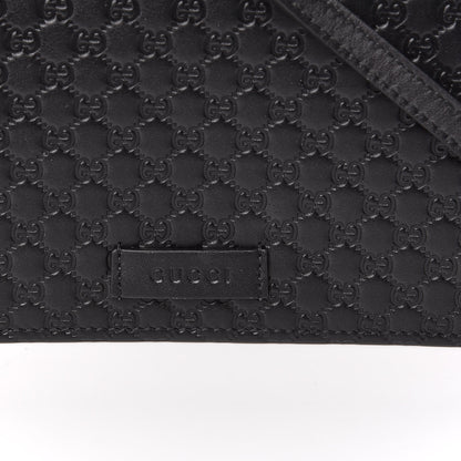 Gucci Microguccissima Crossbody Wallet Black 9 of 9