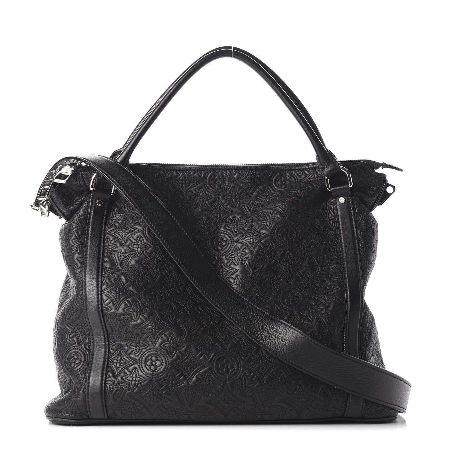 Louis Vuitton Monogram Lambskin Antheia Ixia GM Black 1 of 10