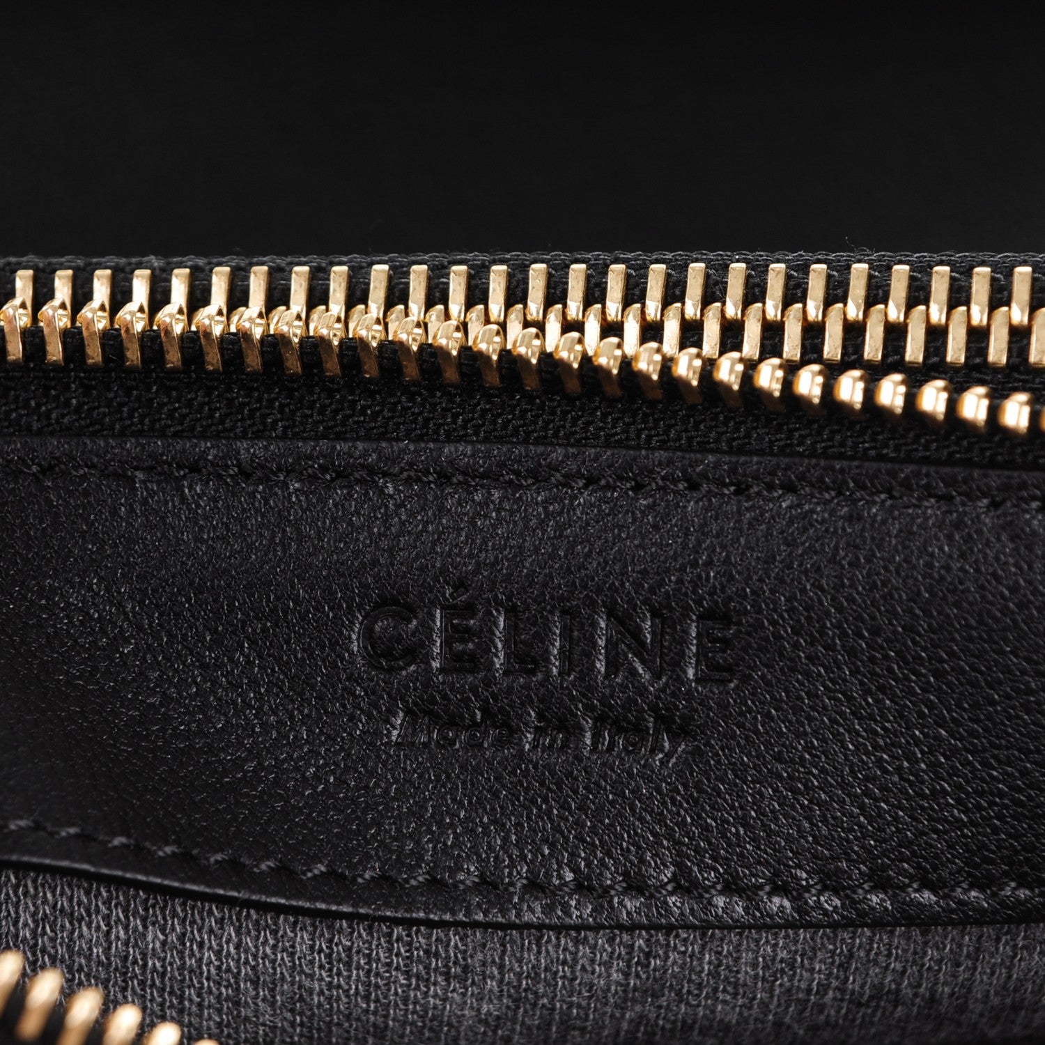 Celine Lambskin Small Trio Crossbody Bag Black 6 of 7