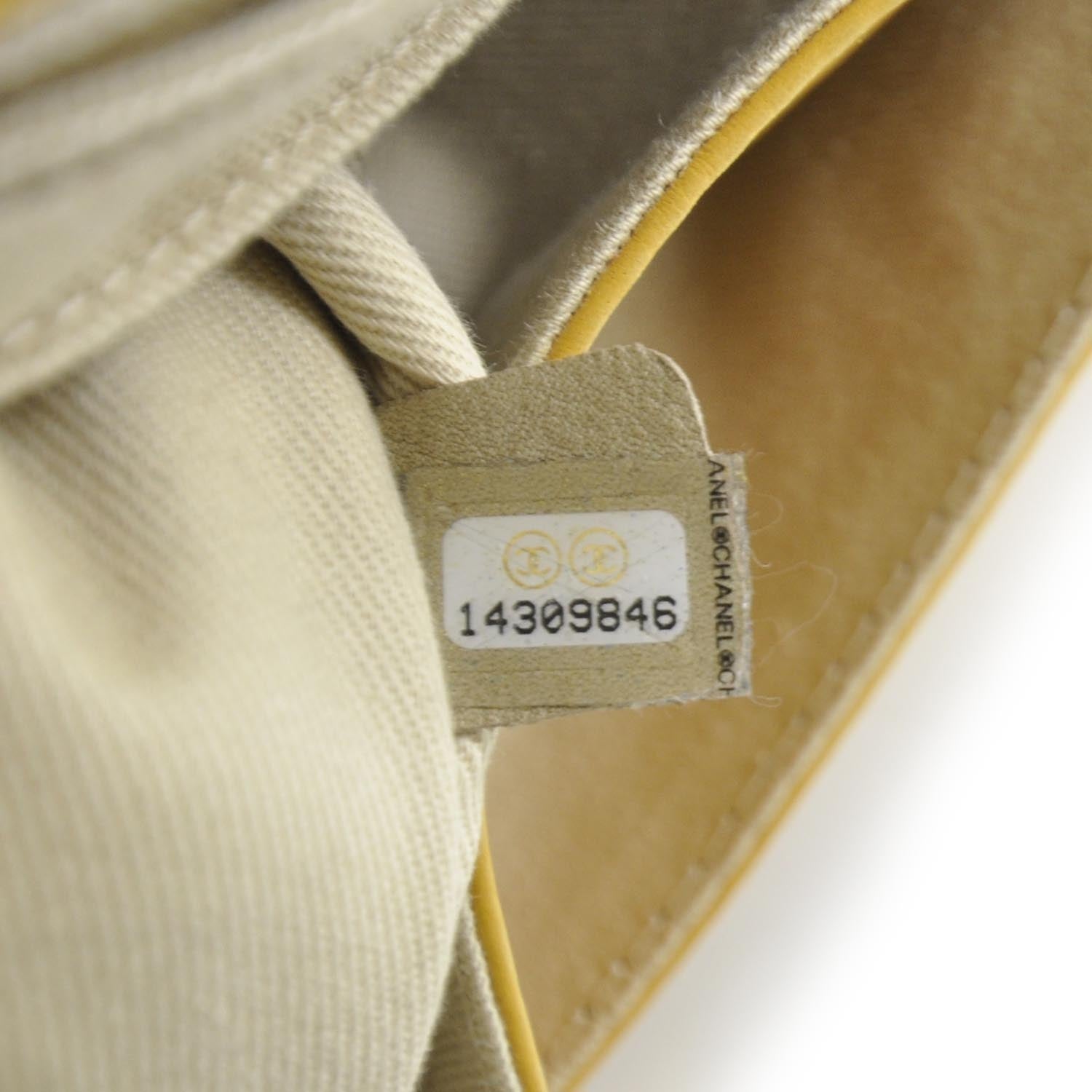 Chanel Ultra Soft Suede Calfskin Natural Beauty Flap Bag Yellow 8 of 9