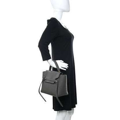 Celine Grained Calfskin Micro Belt Bag Grey 2 of 16