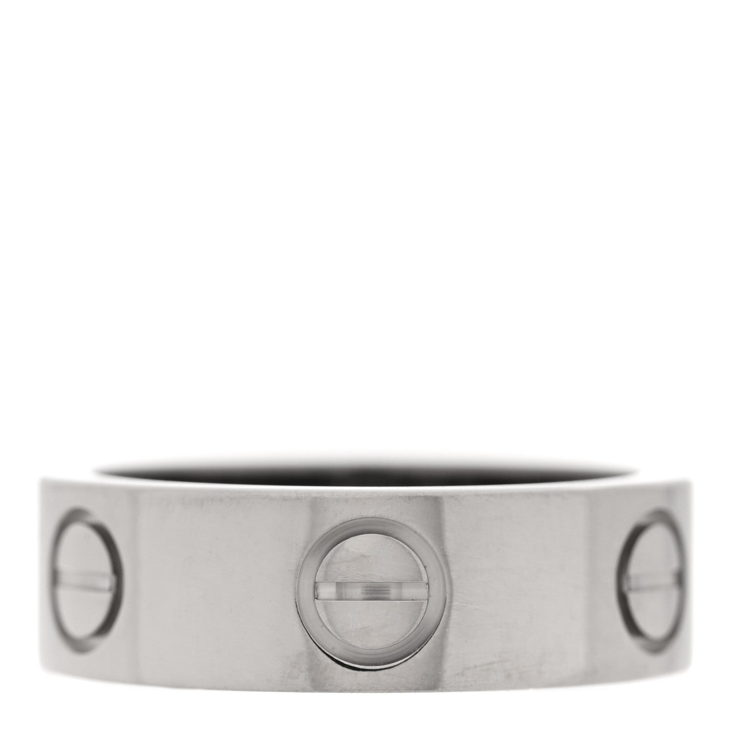 Cartier 18K White Gold 5.5mm LOVE Ring 48 4.5 3 of 4