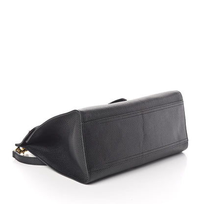 Gucci Calfskin Small GG Marmont Top Handle Bag Black 4 of 11