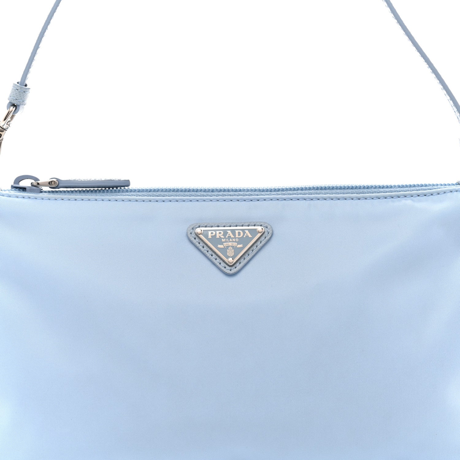 Prada Re-Nylon Vela Pouch Celeste 1836021 – FASHIONPHILE