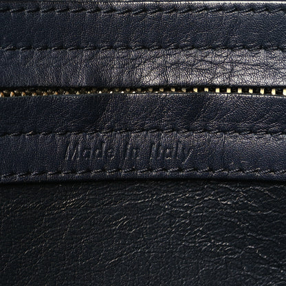 Celine Crocodile Embossed Calfskin Medium Phantom Luggage Navy Blue 7 of 11