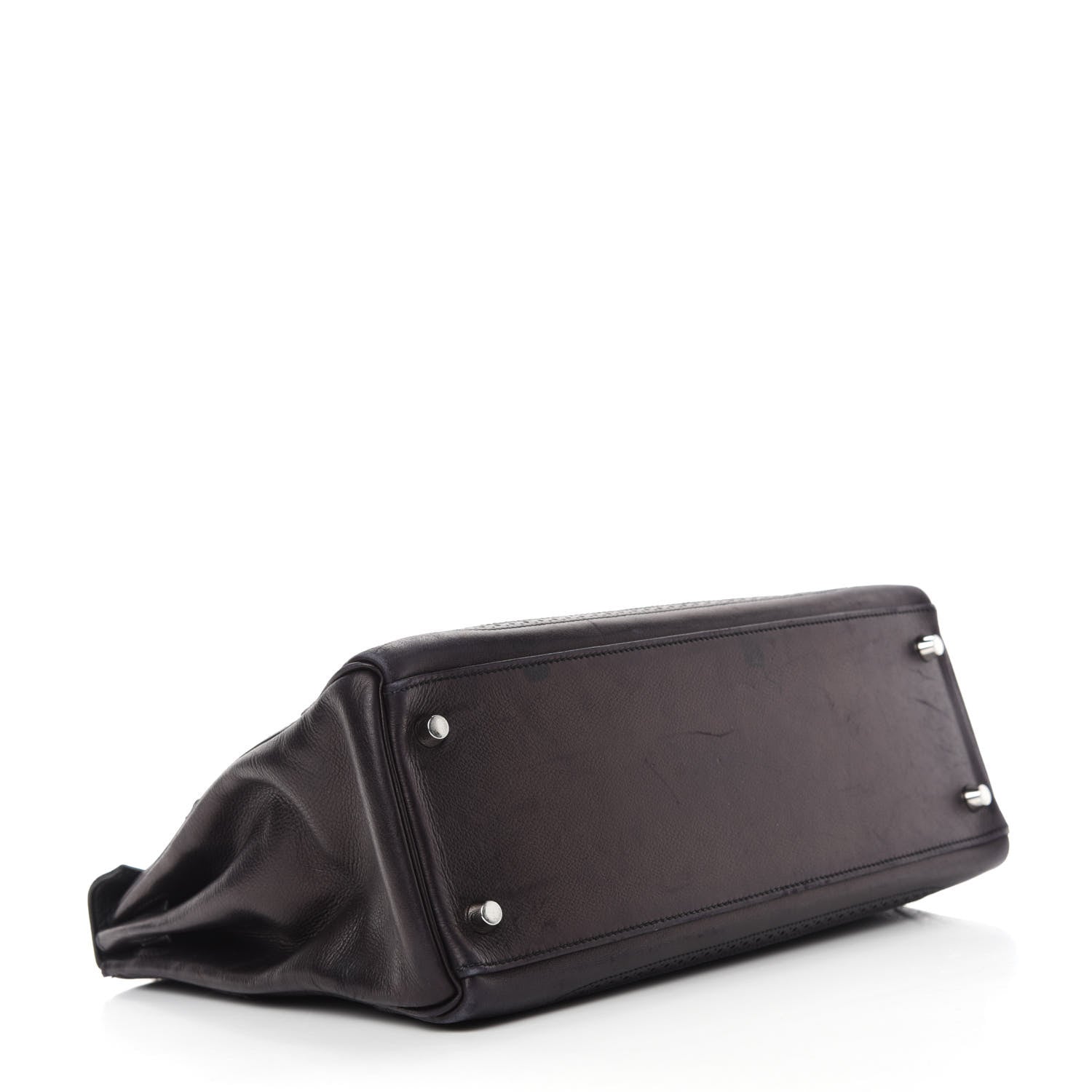Hermes Taurillon Clemence Swift Ghillies Kelly 32 Black 4 of 14