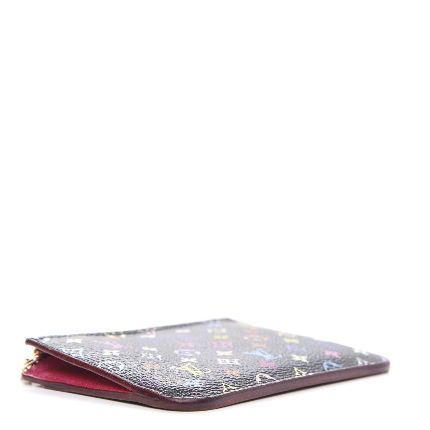 Louis Vuitton Monogram Multicolor Key Pouch Black Grenade 3 of 8