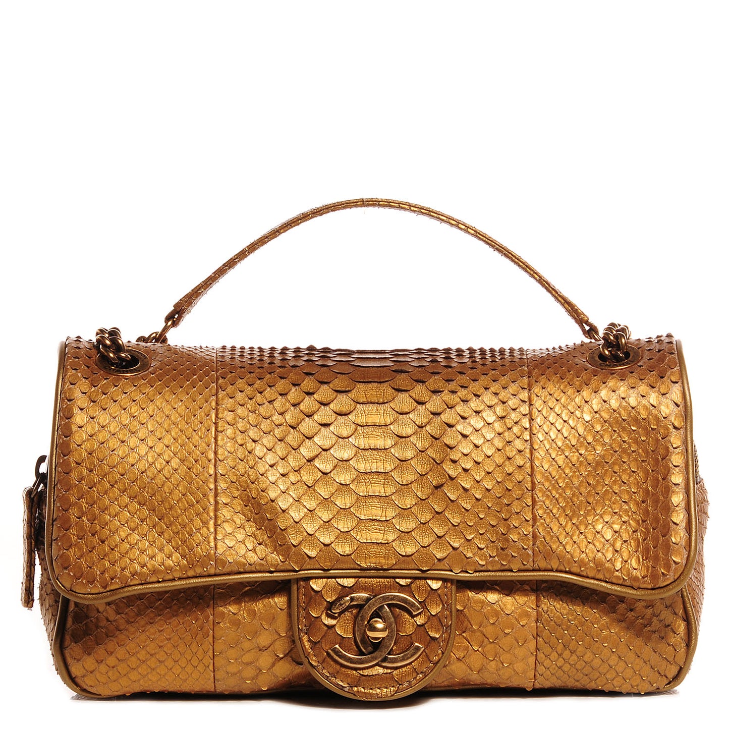 Python Shiva Flap Dark Gold