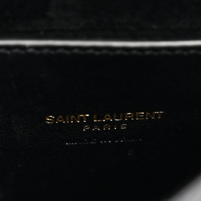 Saint Laurent Crocodile Embossed Calfskin Small Kaia Satchel Black 6 of 11