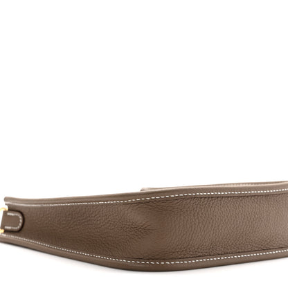Hermes Taurillon Clemence Amazone Evelyne TPM Etoupe Bleu Indigo 7 of 9