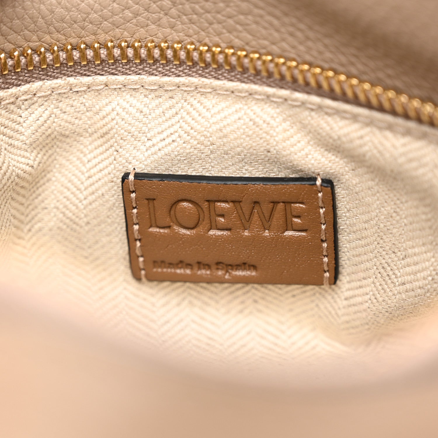 Loewe Grained Calfskin Small Puzzle Bag Sand Mink 6 of 10