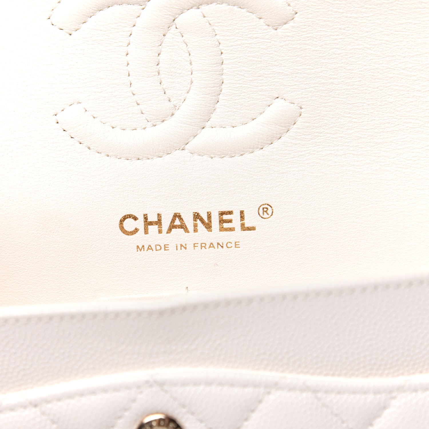 Chanel Caviar Quilted Small Double Flap White 7 of 12