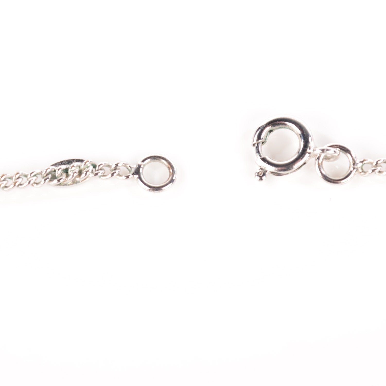 Chanel Crystal Timeless CC Necklace Silver 5 of 7