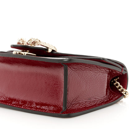 Gucci Crinkled Patent Mini Dionysus Shoulder Bag Rosso Ancora Red 10 of 10