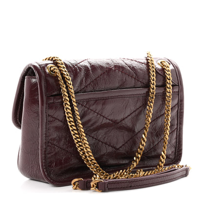 Saint Laurent Grained Lambskin Monogram Mini Niki Chain Satchel Arabica 3 of 11