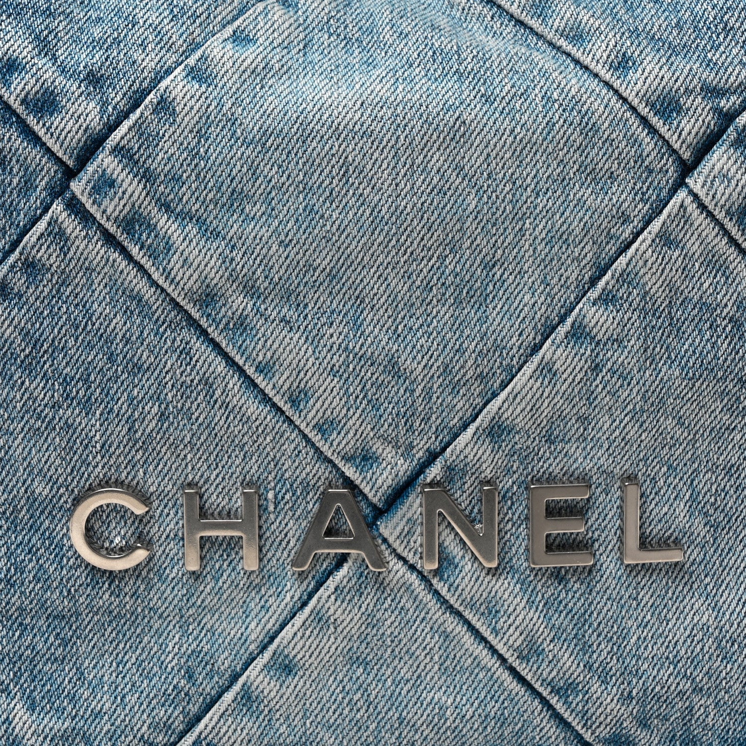Chanel Denim Quilted Small Chanel 22 Blue 9 of 11