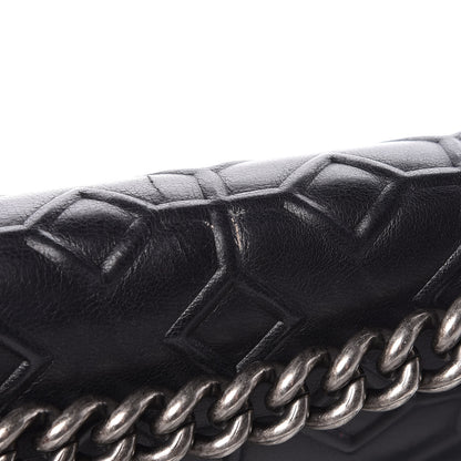 Chanel Calfskin Crystal Embossed Medium Boy Flap Black 15 of 15