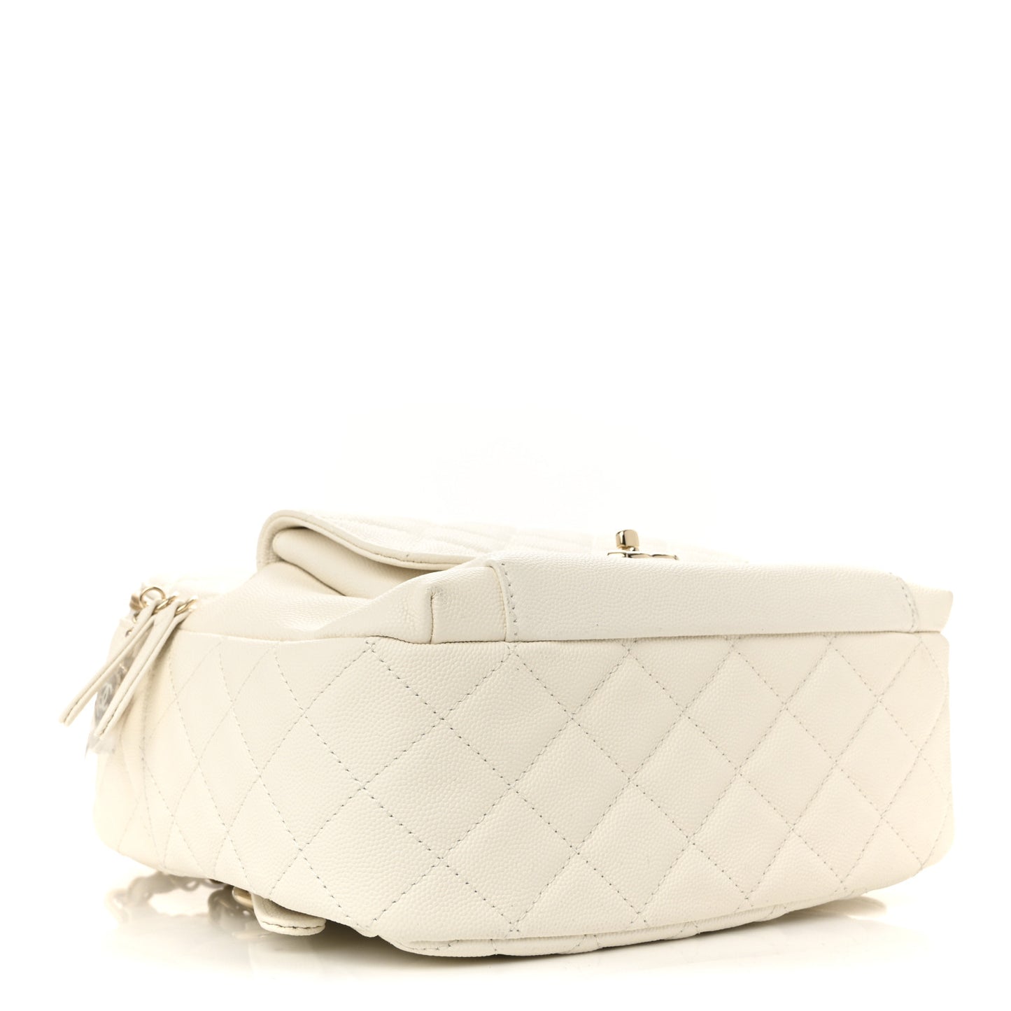 Caviar Quilted Small CC Day Backpack White