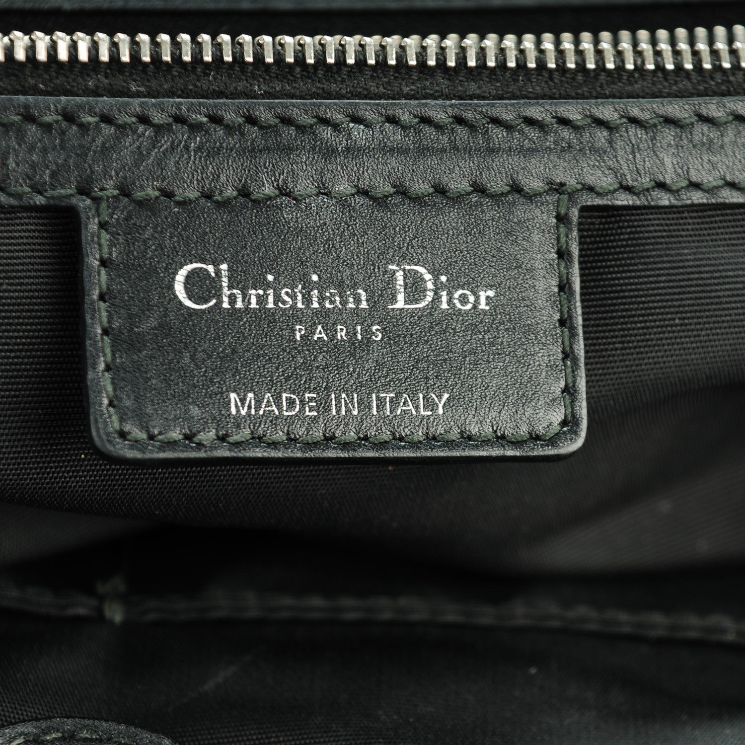 Christian Dior Coated Canvas Cannage Medium Panarea Tote Black 7 of 8