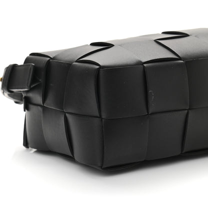 Bottega Veneta Lambskin Maxi Intrecciato Brick Cassette Bag Black 8 of 10