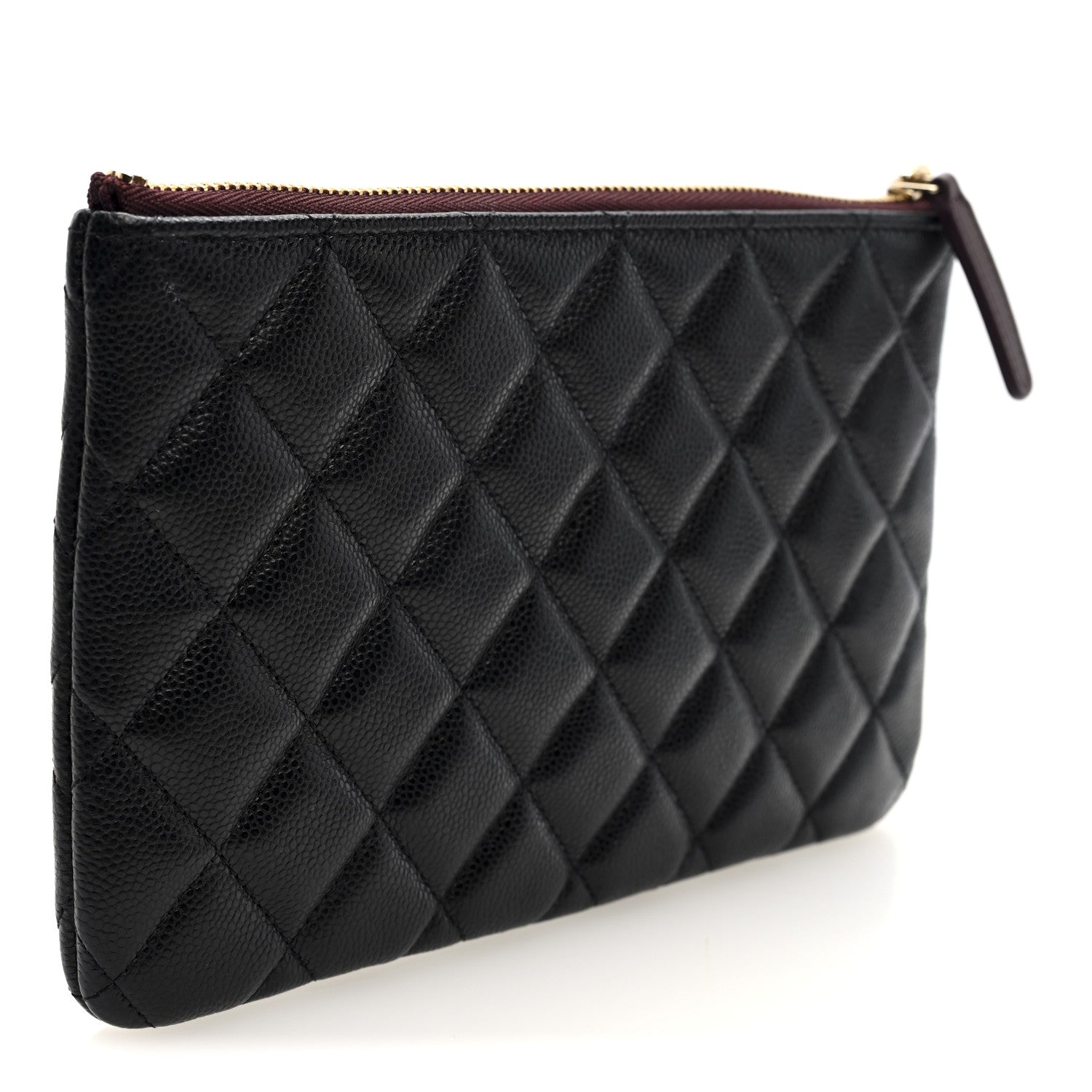 Chanel Caviar Quilted Cosmetic Case Black 3 of 6