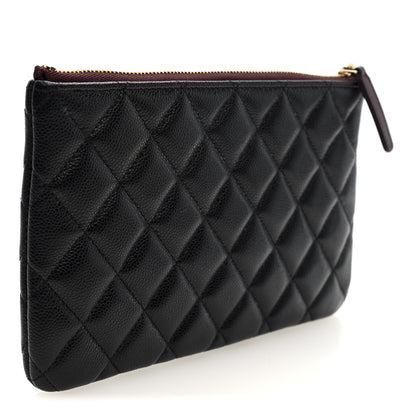 Chanel Caviar Quilted Cosmetic Case Black 3 of 6