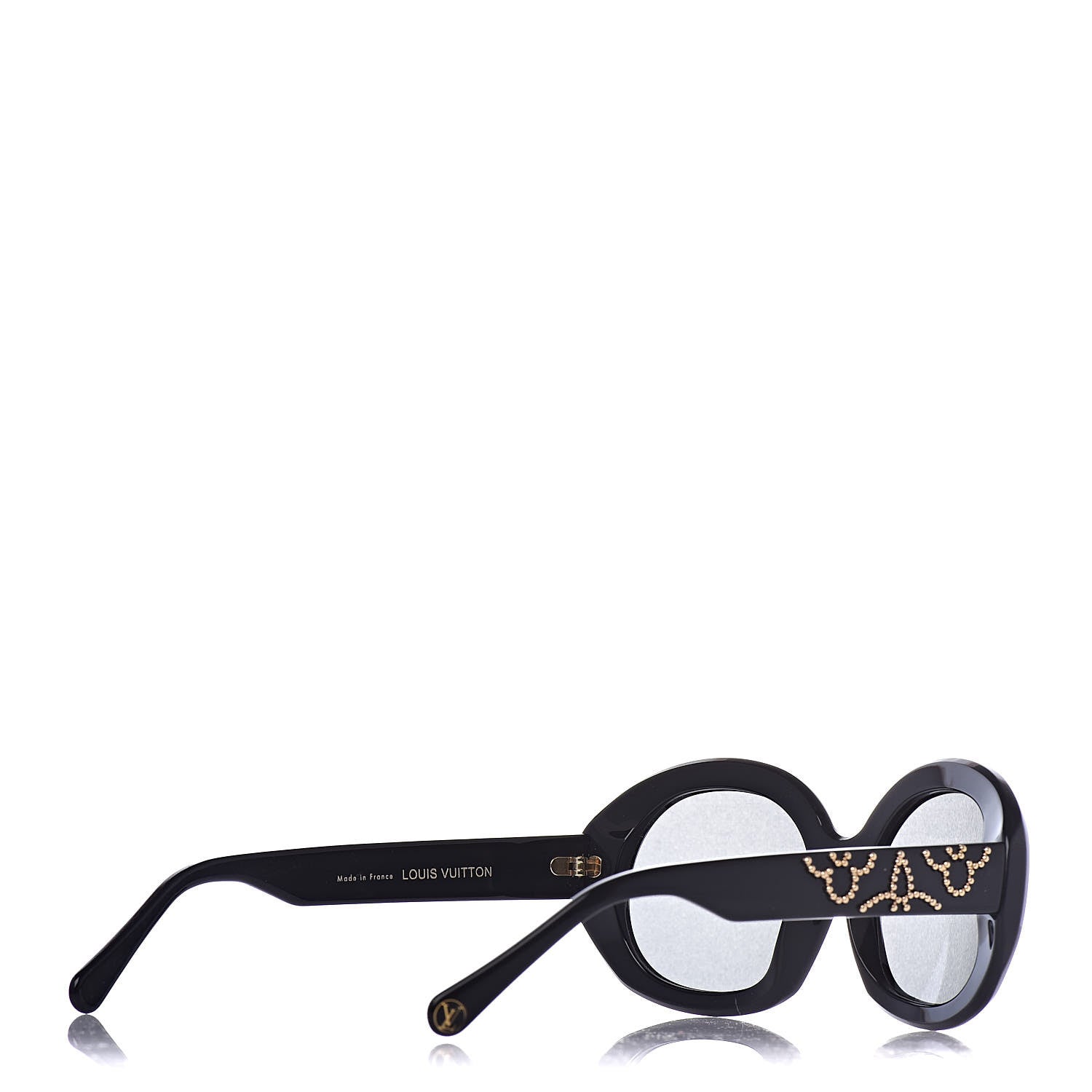 Louis Vuitton Studded La Piscine Sunglasses Z1049U Black 4 of 8