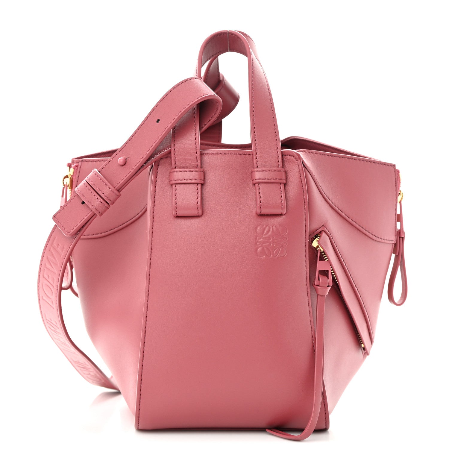 Loewe Calfskin Compact Hammock Shoulder Bag Plumrose 1 of 18