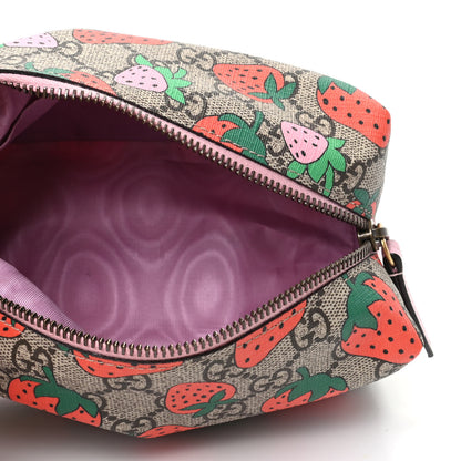 Gucci GG Supreme Monogram Strawberry Cosmetic Case 5 of 9