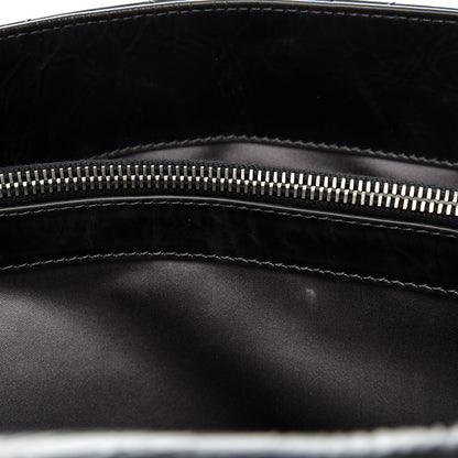 Chanel Glazed Calfskin Quilted CC Messenger Bag Black 10 of 10