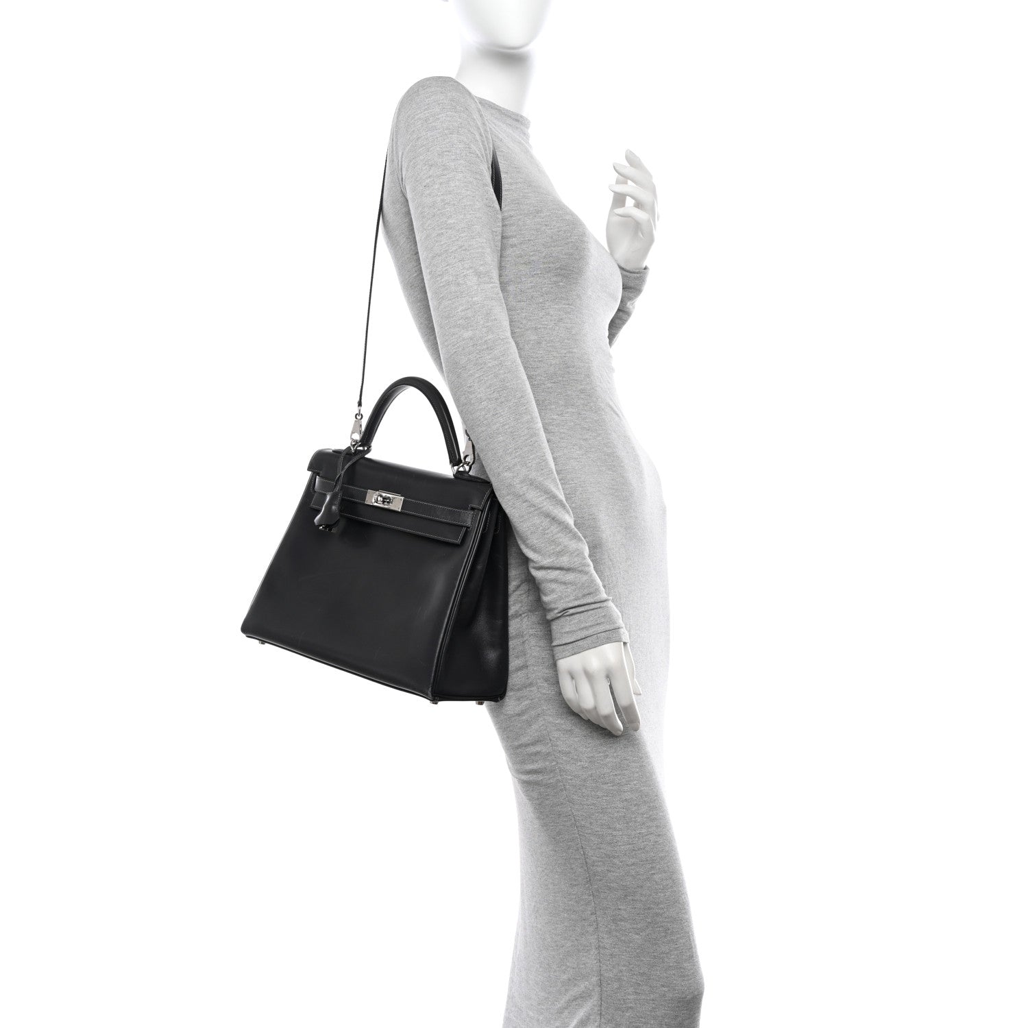 Hermes Box Kelly Retourne 32 Graphite 2 of 15
