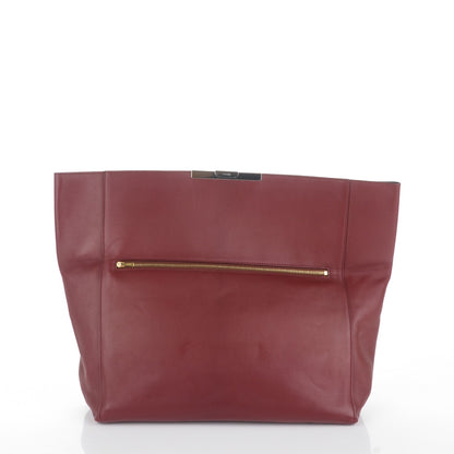 Celine Calfskin Folded Clutch Burgundy 7 of 7