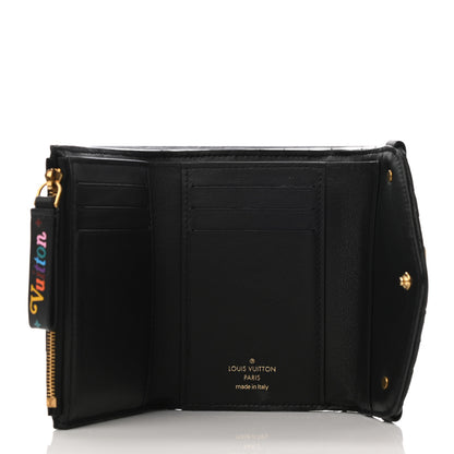 Louis Vuitton Calfskin New Wave Compact Wallet Black 5 of 7