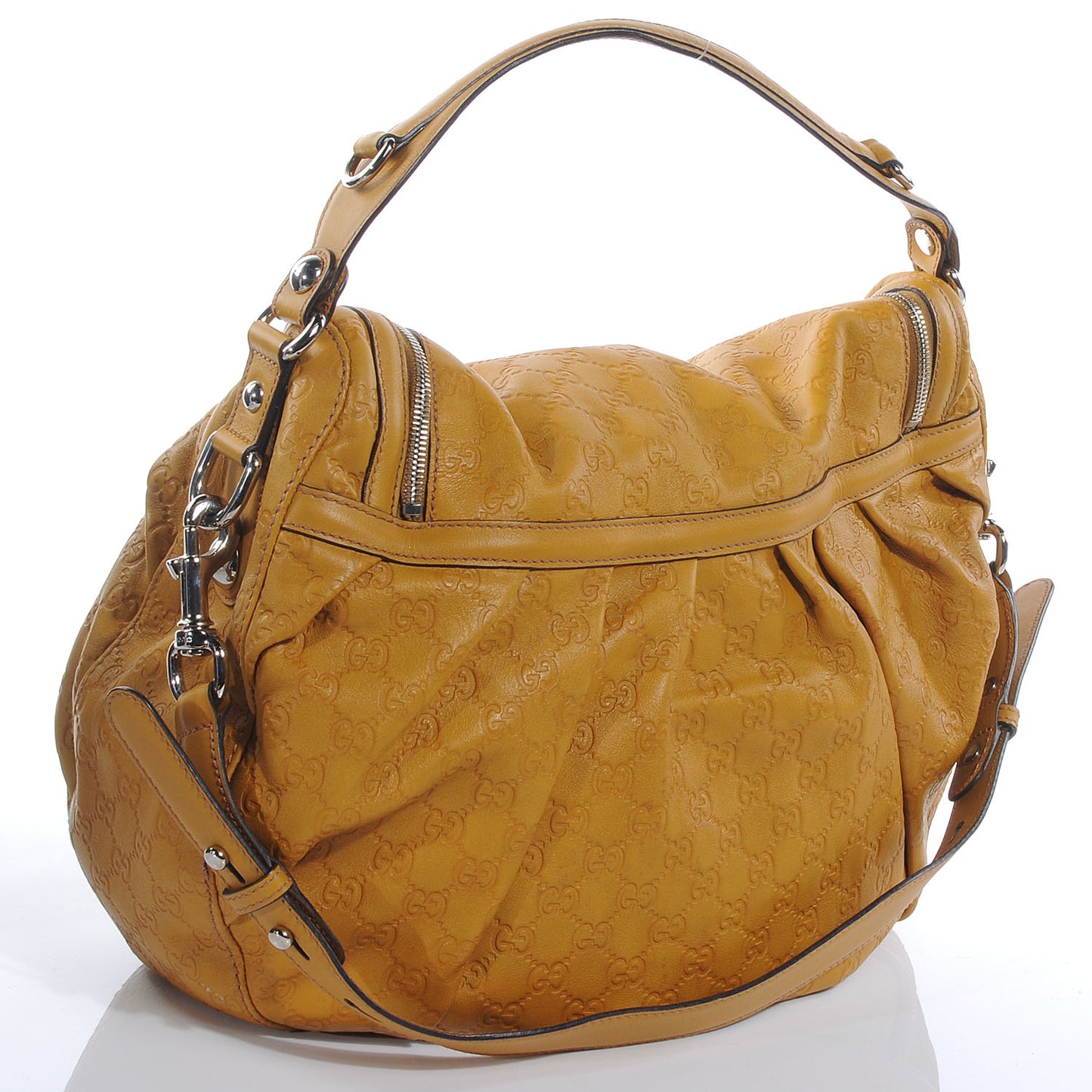 Guccissima Icon Bit Shoulder Bag Marigold