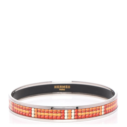 Hermes Enamel Printed Narrow Bracelet 70 1 of 7