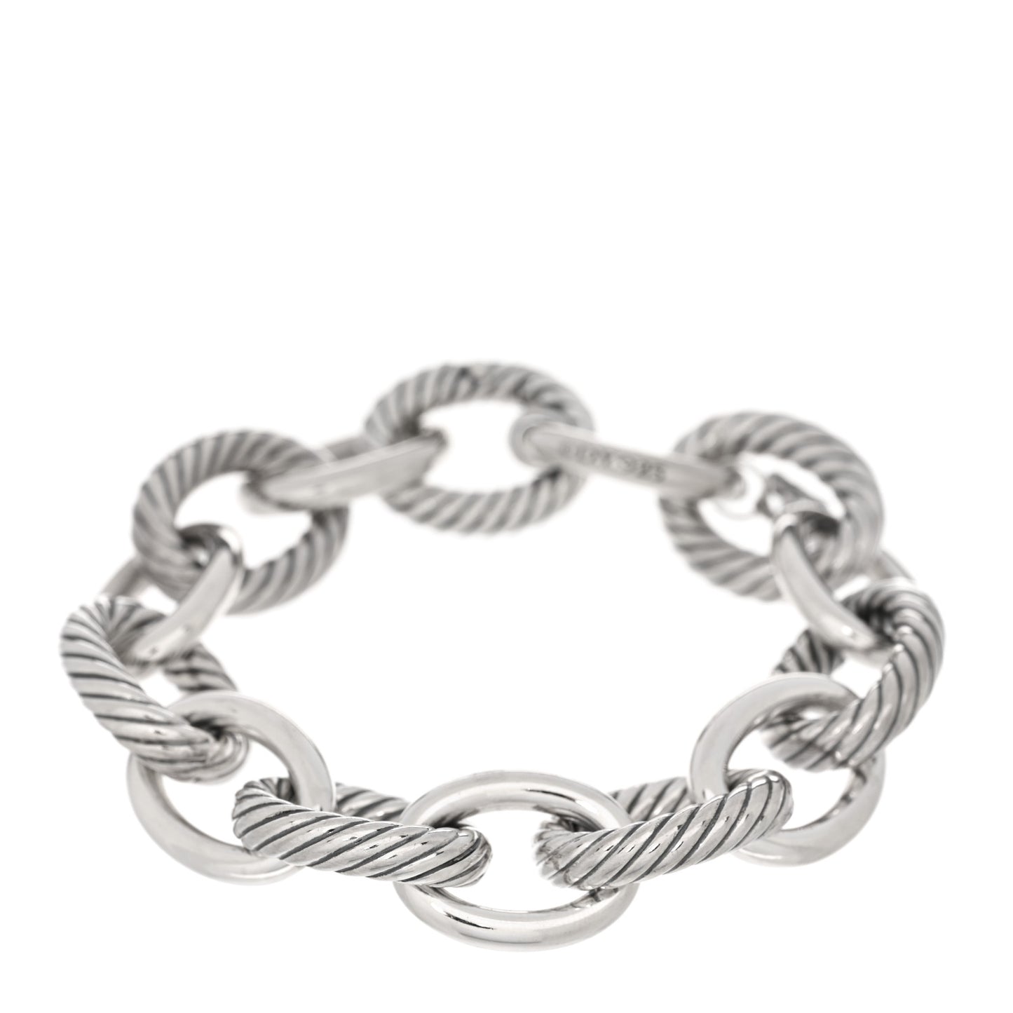 Sterling Silver 17mm Large Oval Link Bracelet