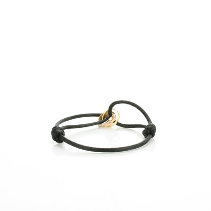 Cartier 18k Pink Yellow White Gold Trinity Adjustable Cord Bracelet 3 of 7