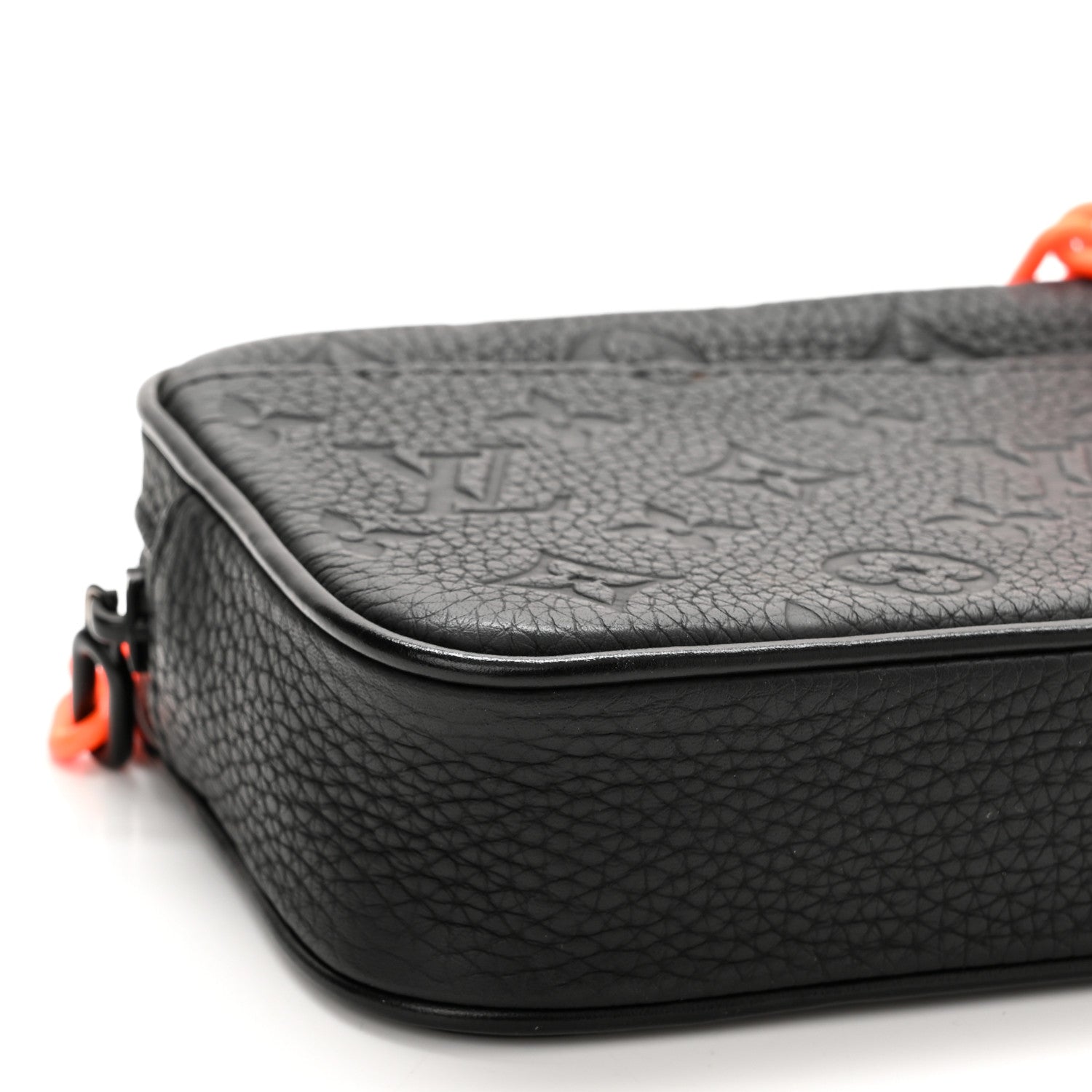 Louis Vuitton Taurillon Monogram Uniformes Solar Ray Soft Pochette Volga Belt Bag Black 9 of 10