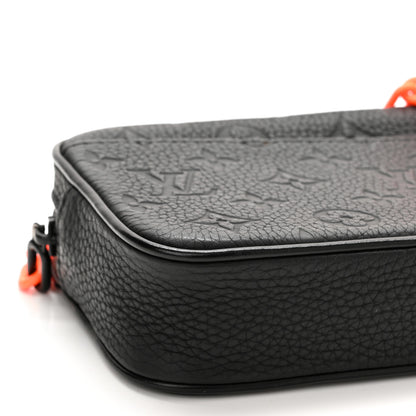 Louis Vuitton Taurillon Monogram Uniformes Solar Ray Soft Pochette Volga Belt Bag Black 9 of 10