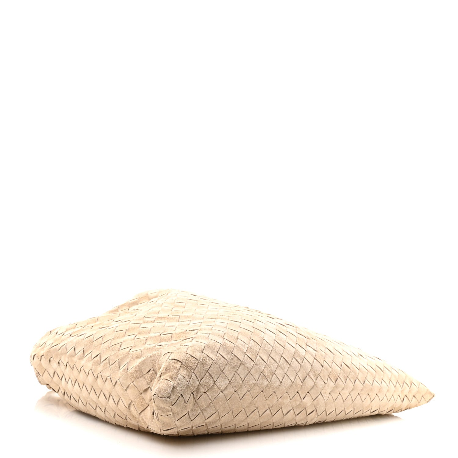 Bottega Veneta Suede Intrecciato Large Hop Ecru 3 of 9
