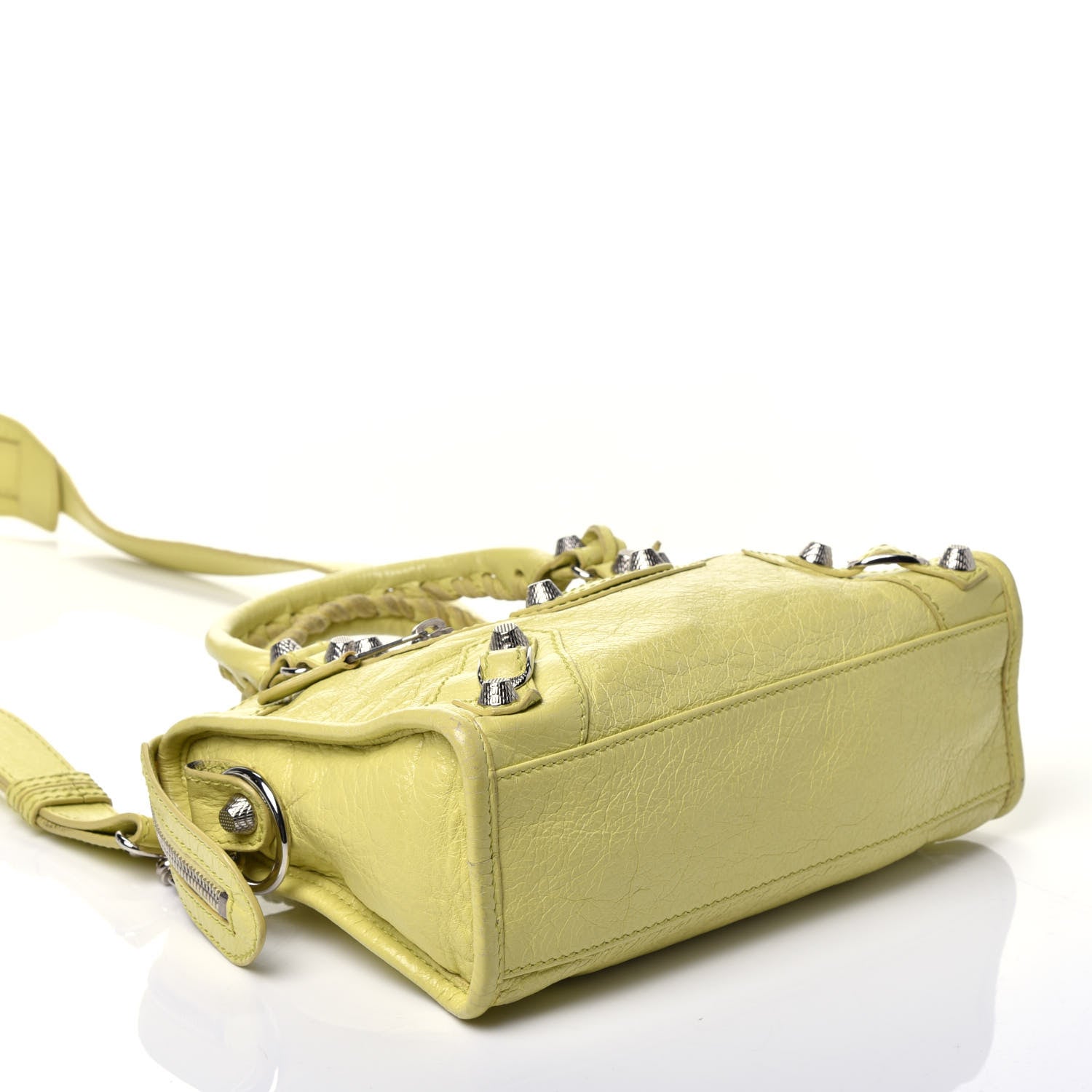 Balenciaga Agneau Giant 12 Silver Hardware Mini City Jaune Citronnade 5 of 10