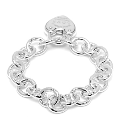 Tiffany Sterling Silver Return to Tiffany Love Lock Bracelet 3 of 5