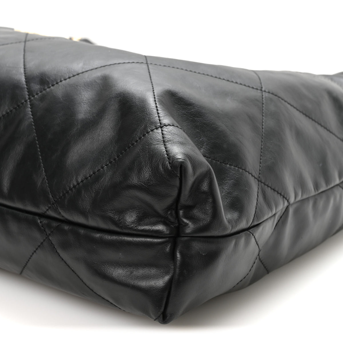 Chanel Calfskin Quilted Large Chanel 22 Black White 11 of 11