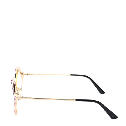 Gucci Metal Crystal Cat Eye Sunglasses GG0046S Pink 3 of 6