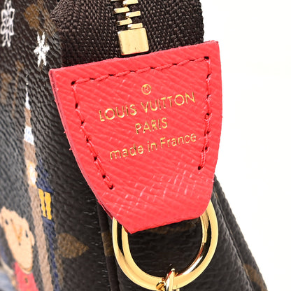 Louis Vuitton Monogram 2021 Christmas Animation London Mini Pochette Accessories Red 6 of 11