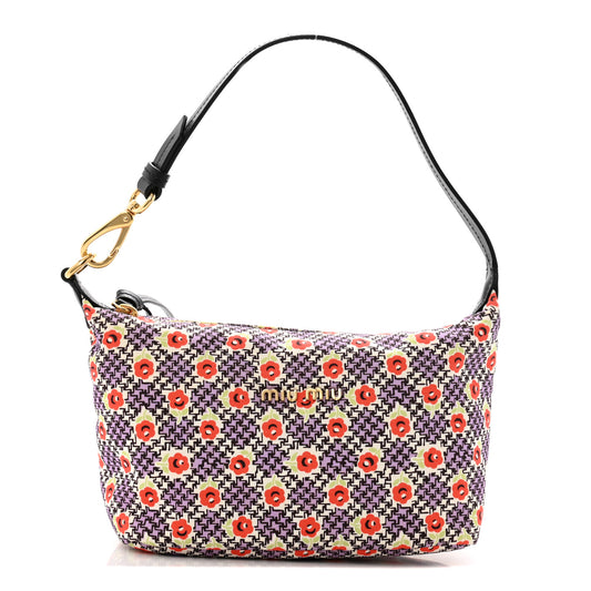 Tessuto Nylon Stampato Mini Spirit Cire Bag Lilla Dis Retro