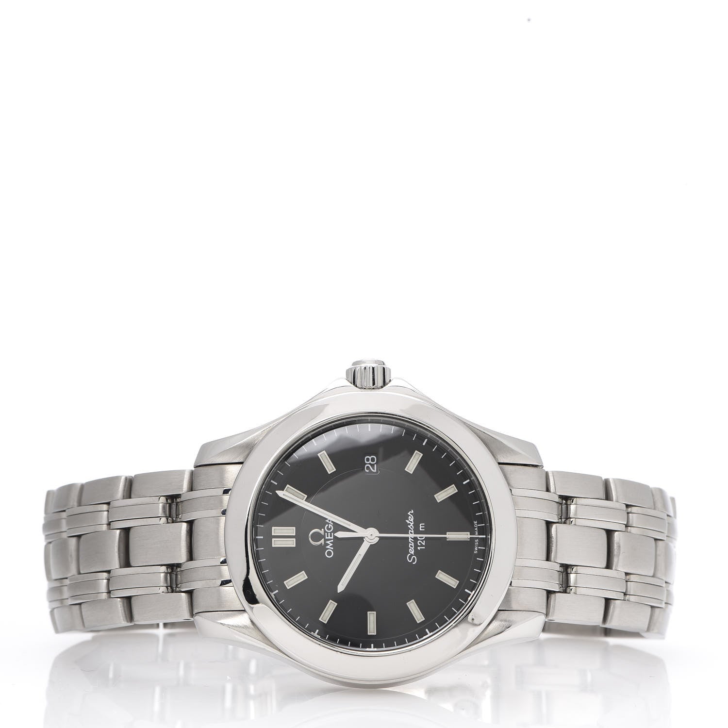 Omega Stainless Steel 36mm Seamaster Quartz Watch Black 2511.52 3 of 8